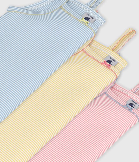 Set Kinder-Unterhemden aus Baumwolle mit Streifen variante 1