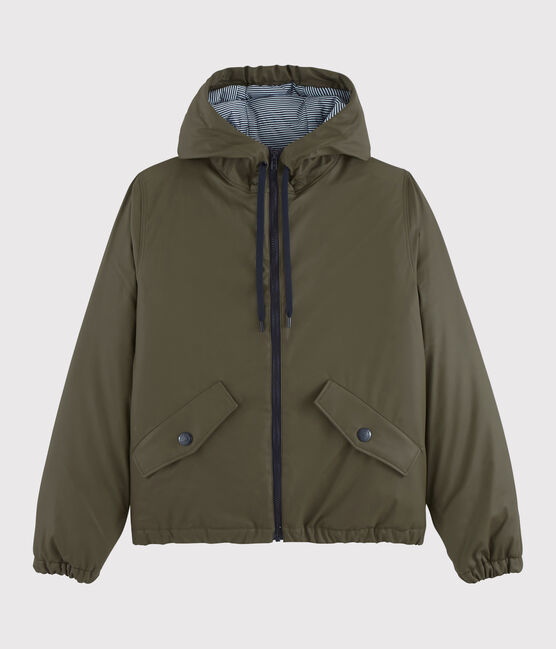 Winter-Regenjacke aus recyceltem Material für Damen braun LITOP