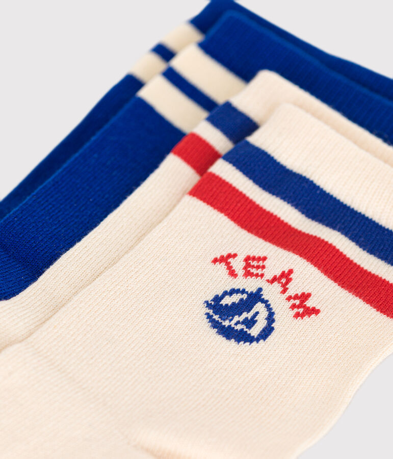 2er-Set Kinder-Socken aus Baumwolle Team Petit Bateau vielfarbig