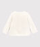 Baby-Cardigan aus gestepptem Doppeljersey. weiss MARSHMALLOW