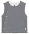 Ärmellose Baby Jungen Weste aus Rippstrick blau SMOKING/weiss MARSHMALLOW