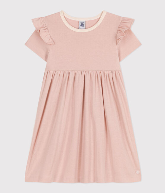 Kurzärmeliges Kleid aus Baumwolle Kinder/Mädchen rosa SALINE