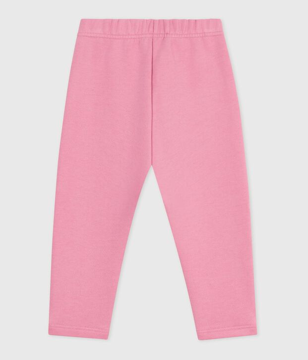 Baby-Hose aus einfarbiger Baumwolle rosa