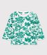 Baby-Sweatshirt aus Molton mit Pflanzenmuster