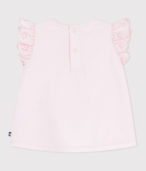 Kurz&auml;rmeliges Baby-T-Shirt aus einfarbiger Baumwolle BARELY