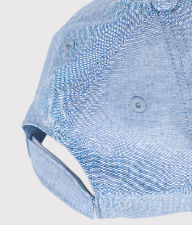 Kinder-Cap Petit Bateau aus hellem Denim blau