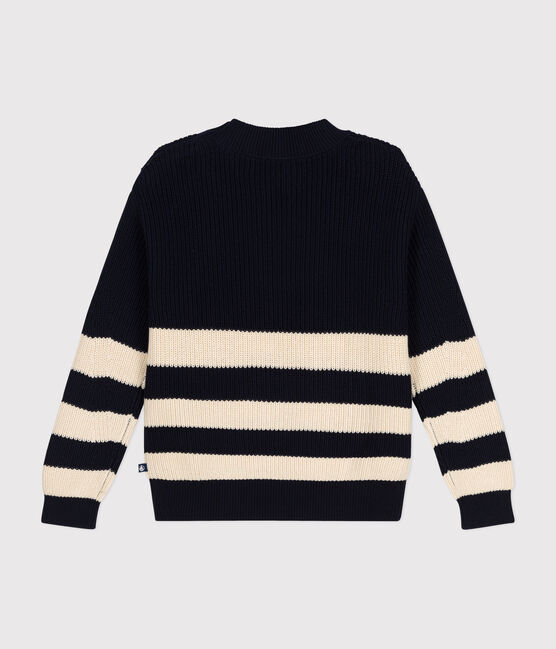 Damen-Pullover aus Baumwolle blau SMOKING/ AVALANCHE