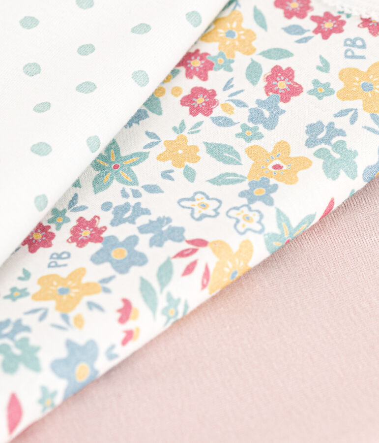 3er-Set gebl&uuml;mte Spaghetti-Tops aus Baumwolle vielfarbig