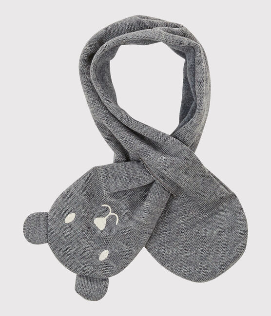 Baby-Schal mit Mikrofleecefutter grau SUBWAY CHINE