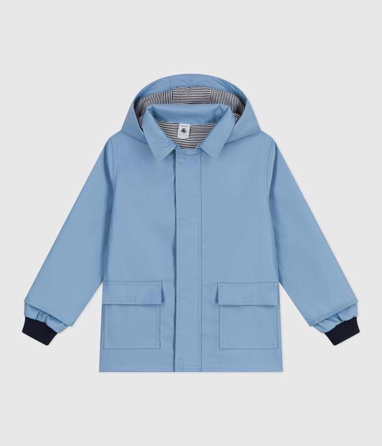 Ikonische  Kinder-Regenjacke unisex blau