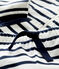 Zweiteiliges gestreiftes Baby-Ensemble im Matrosenstil aus Bio-Baumwolle weiss MARSHMALLOW/blau SMOKING