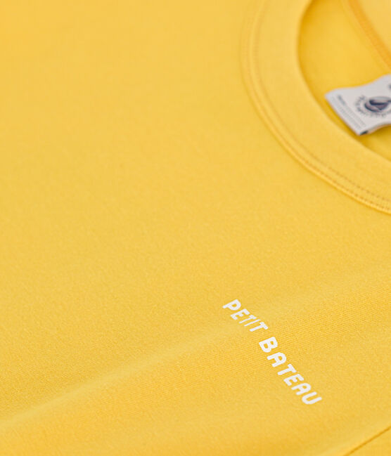 Gemustertes Jungen-T-Shirt aus leichtem Jersey gelb NECTAR