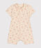 Kurzer Baby-Overall aus leichtem Jersey weiss AVALANCHE/ MULTICO