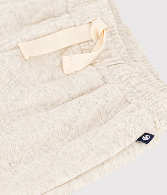 Kinderhose aus gestepptem Doppeljersey für Jungen beige MONTELIMAR CHINE