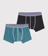 Set mit 2 einfarbigen Boxershorts für kleine Jungen