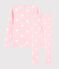 Snugfit-Kinderpyjama aus Bio-Baumwolle mit rosafarbenem Herzmotiv für Mädchen rosa MINOIS/weiss MARSHMALLOW