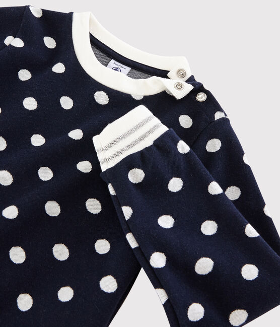 Kinder-Sweatshirt für Mädchen blau SMOKING/weiss MARSHMALLOW