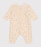 Langer Baby-Overall aus Molton weiss AVALANCHE/ MULTICO