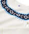 Kinder-Pullover Mädchen weiss MARSHMALLOW/weiss MULTICO