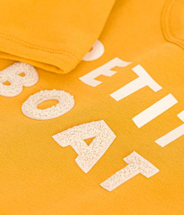 Baby-Sweatshirt aus Molton gelb