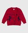 Kinder-Cardigan aus Wolle und Baumwolle mit Muster rot TERKUIT/ SOIR