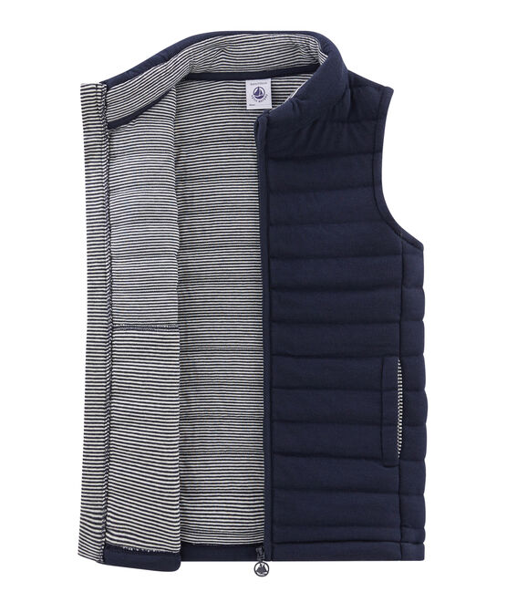 Ärmelloses Kinder-Blouson Unisex blau SMOKING