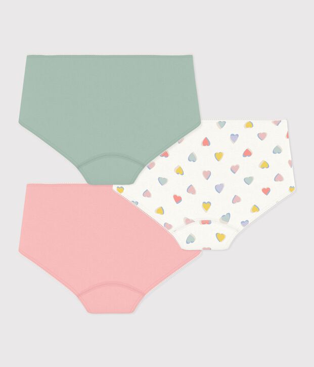 Set Kinder-Shortys aus Baumwolle mit Herzmotiv vielfarbig