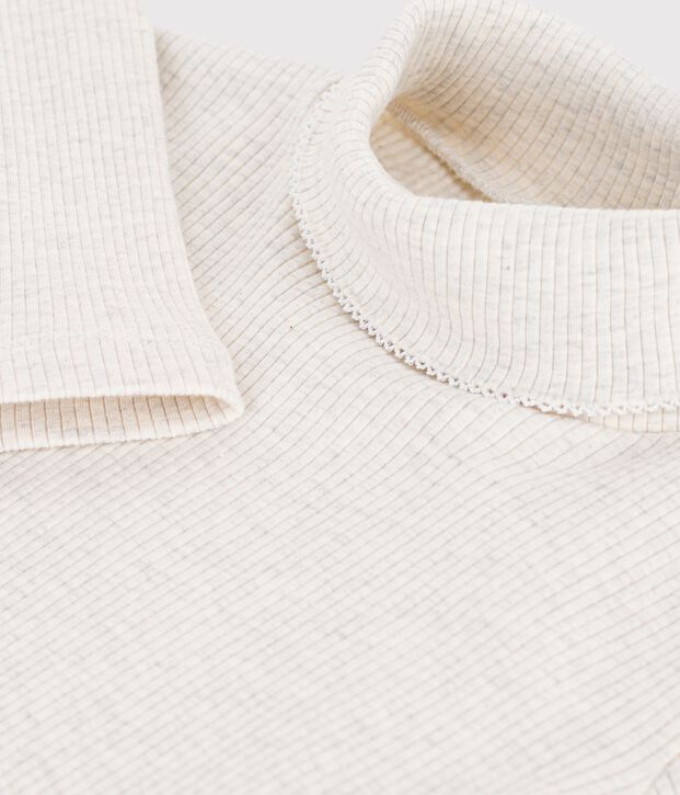 Kinder-Rollkragenshirt aus einfarbiger Baumwolle MONTELIMAR CHINE