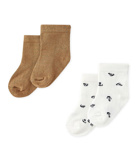 Baby-Jungen-Socken im 2er-Set weiss LOT