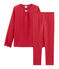 Pyjama aus Doppeljersey und Rippstrick für Mädchen rot TERKUIT/gelb OR