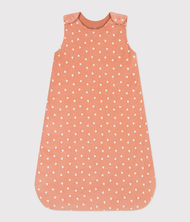 Babyschlafsack aus Nicki TOG 2 rosa/weiss