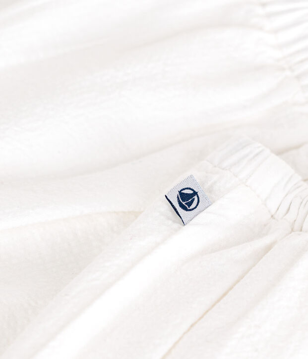 Seersucker-Babypumphose weiss