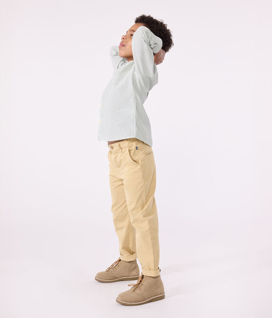 Kinder-Hose aus Chino für Jungen beige FACILE