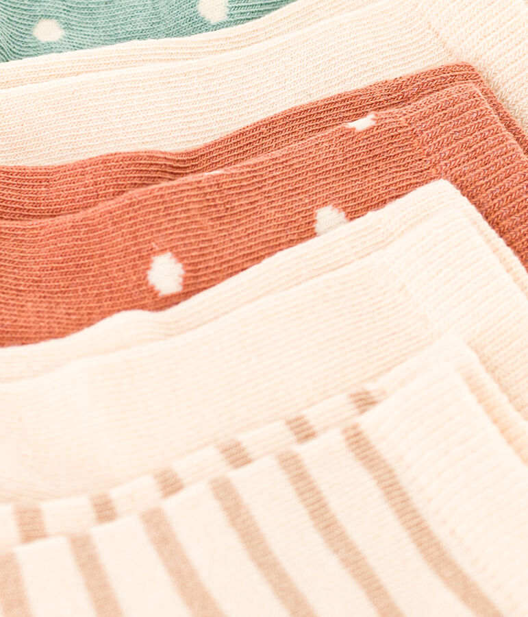 5er-Set Babysocken mit Tupfen vielfarbig