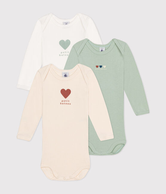 3er-Set langärmelige Baby-Bodys aus Baumwolle variante 1