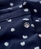 Kinder-Leggings aus Jersey-Elasthan für Mädchen blau SMOKING/weiss MULTICO
