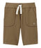 Jungen-Bermudashorts aus schwerem Jersey braun SHITAKE