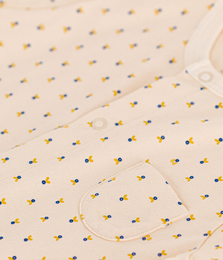 Kurzer Baby-Overall aus leichtem Jersey naturfarben/vielfarbig