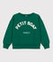 Kinder-Sweatshirt aus Molton für Mädchen und Jungen grün EVERGREEN