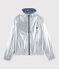 Warme Windjacke aus recyceltem Material grau ARGENT