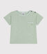 Kurzärmeliges Baby-T-Shirt aus geflammtem Jersey