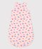 Bedruckter Babyschlafsack aus Baumwolle rosa MINOIS/weiss MULTICO