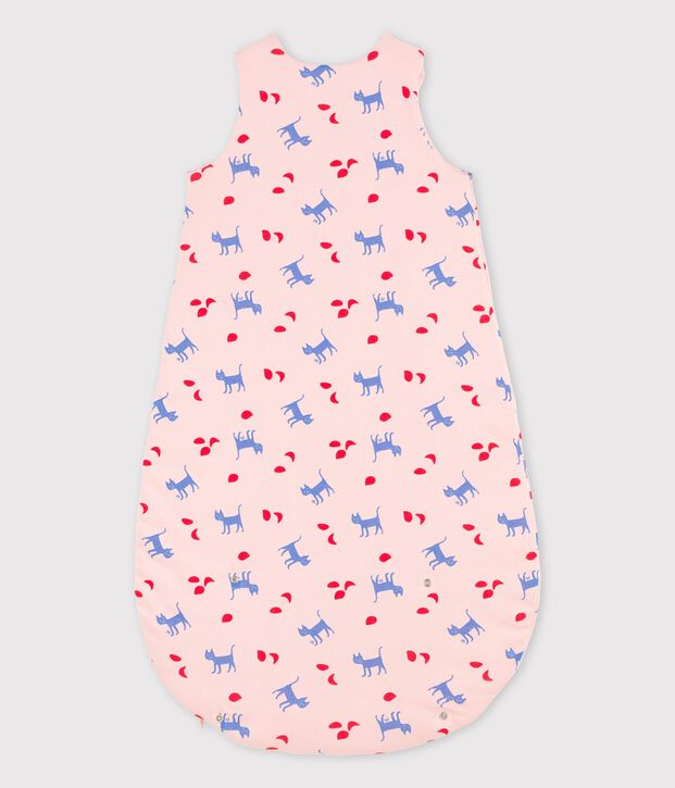 Bedruckter Babyschlafsack aus Baumwolle rosa/vielfarbig
