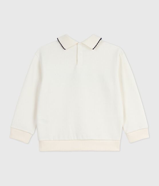 Kinder-Sweatshirt aus bedruckter Baumwolle naturfarben MILK