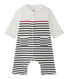 Gestreifter Baby-Jungen-Overall mit Matrosenkragen