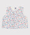 Baby-Weste aus Popeline mit Blumenmuster weiss MARSHMALLOW/weiss MULTICO
