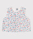 Baby-Weste aus Popeline mit Blumenmuster