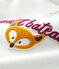 Gemustertes Baby-Sweatshirt für Jungen weiss MARSHMALLOW