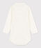 Langärmeliger Baby-Body aus Baumwolle mit Polokragen weiss MARSHMALLOW