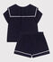 2-teiliges Baby-Set aus Baumwolle im Matrosen-Look blau SMOKING